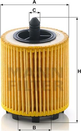 Mann-Filter HU 69/2 x - Масляный фильтр www.autospares.lv