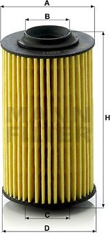 Mann-Filter HU 6001 - Масляный фильтр www.autospares.lv