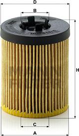 Mann-Filter HU 611/1 x - Масляный фильтр www.autospares.lv