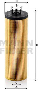 Mann-Filter HU 842 x - Масляный фильтр www.autospares.lv