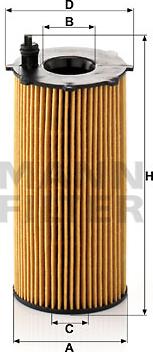 Mann-Filter HU 820/2 x - Eļļas filtrs www.autospares.lv