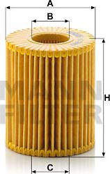 Mann-Filter HU 7009 z - Eļļas filtrs www.autospares.lv