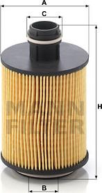 Mann-Filter HU 7004/1 x - Eļļas filtrs www.autospares.lv