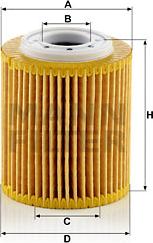 Mann-Filter HU 7032 z - Eļļas filtrs www.autospares.lv