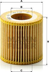 Mann-Filter HU 710 x - Oil Filter www.autospares.lv