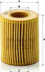 Mann-Filter HU 711 x - Eļļas filtrs www.autospares.lv