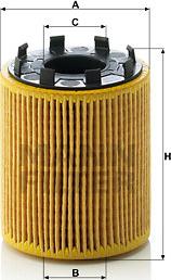 Mann-Filter HU 713/1 x - Eļļas filtrs www.autospares.lv