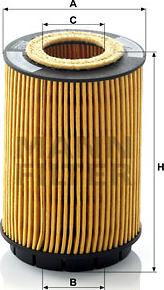 Mann-Filter HU 713 x - Eļļas filtrs www.autospares.lv