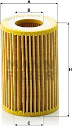 Mann-Filter HU 712/9 x - Eļļas filtrs www.autospares.lv