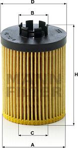 Mann-Filter HU 712/8 x - Eļļas filtrs www.autospares.lv