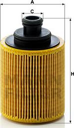 Mann-Filter HU 712/7 x - Eļļas filtrs www.autospares.lv