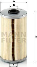 Mann-Filter P 726 x - Degvielas filtrs www.autospares.lv