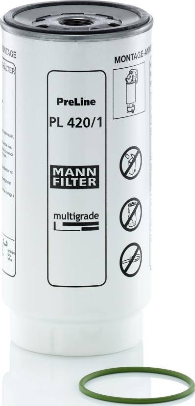 Mann-Filter PL 420/1 x - Degvielas filtrs www.autospares.lv