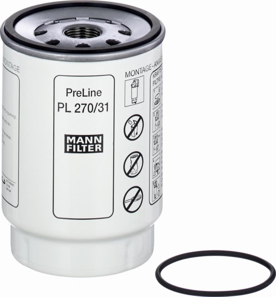 Mann-Filter PL 270/31 Z - Degvielas filtrs www.autospares.lv