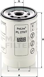 Mann-Filter PL 270/7 x - Degvielas filtrs www.autospares.lv