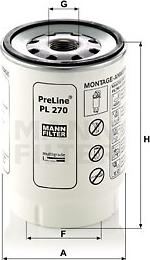 Mann-Filter PL 270 x - Fuel filter www.autospares.lv