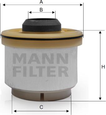 Mann-Filter PU 835 x - Fuel filter www.autospares.lv