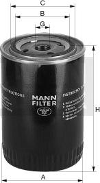 Mann-Filter W 940/7 x - Eļļas filtrs autospares.lv