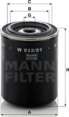 Mann-Filter W 932/81 - Oil Filter www.autospares.lv