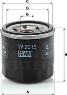 Mann-Filter W 6018 - Eļļas filtrs www.autospares.lv