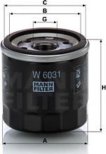 Mann-Filter W 6031 - Масляный фильтр www.autospares.lv