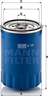 Mann-Filter W 1035 - Eļļas filtrs www.autospares.lv