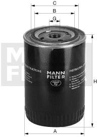 Mann-Filter W 961 - Eļļas filtrs autospares.lv