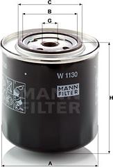 Mann-Filter W 1130 - Oil Filter www.autospares.lv