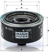 Mann-Filter W 1323 - Eļļas filtrs autospares.lv