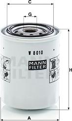 Mann-Filter W 8010 - Oil Filter www.autospares.lv