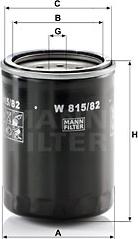 Mann-Filter W 815/82 - Eļļas filtrs autospares.lv