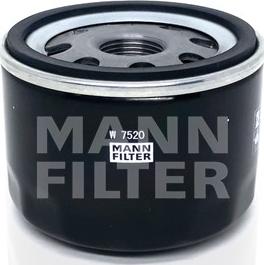 Mann-Filter W 7520 - Масляный фильтр www.autospares.lv