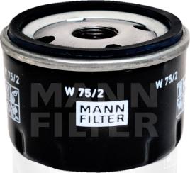 Mann-Filter W 75/2 - Eļļas filtrs www.autospares.lv