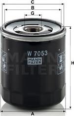 Mann-Filter W 7053 - Масляный фильтр www.autospares.lv