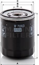 Mann-Filter W 7063 - Oil Filter www.autospares.lv