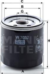 Mann-Filter W 7032 - Oil Filter www.autospares.lv