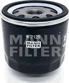 Mann-Filter W 7125 - Eļļas filtrs autospares.lv