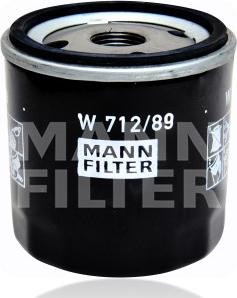 Mann-Filter W 712/89 - Eļļas filtrs www.autospares.lv