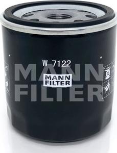 Mann-Filter W 712/2 - Eļļas filtrs autospares.lv