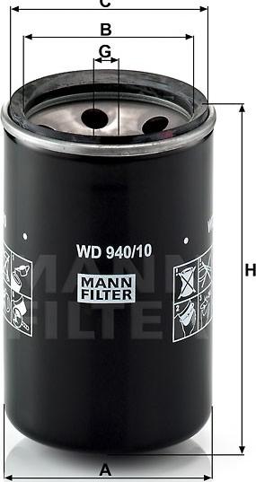 Mann-Filter WA 940/10 - Dzesēšanas šķidruma filtrs www.autospares.lv