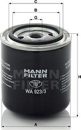 Mann-Filter WA 923/3 - Dzesēšanas šķidruma filtrs www.autospares.lv