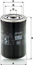 Mann-Filter WD 940/2 - Масляный фильтр www.autospares.lv