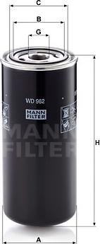 Mann-Filter WD 962 - Eļļas filtrs autospares.lv