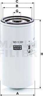 Mann-Filter WD 11 004 - Filtrs, Hidropacēlāja sistēma www.autospares.lv