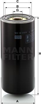 Mann-Filter WD 13 145/4 - Eļļas filtrs www.autospares.lv