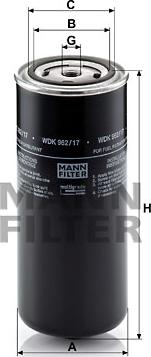 Mann-Filter WDK 962/17 - Fuel filter www.autospares.lv