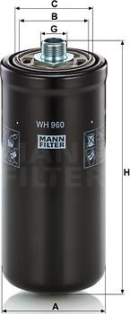 Mann-Filter WH 960 - Hidrofiltrs, Automātiskā pārnesumkārba www.autospares.lv