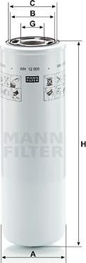 Mann-Filter WH 12 005 - Hidrofiltrs, Automātiskā pārnesumkārba www.autospares.lv