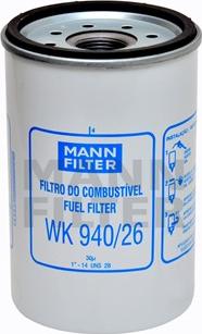 Mann-Filter WK 940/26 - Degvielas filtrs autospares.lv