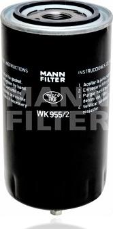 Mann-Filter WK 955/2 - Топливный фильтр www.autospares.lv